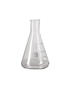 MATRAZ ERLENMEYER DE VIDRIO BOCA ANCHA
